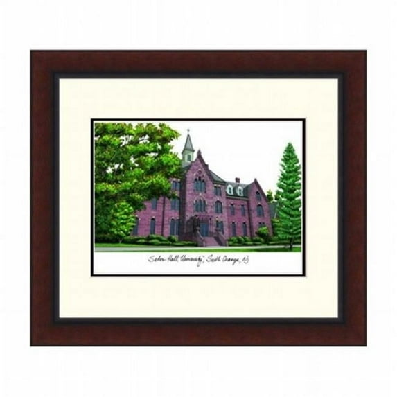 Campusimages NJ997LR Seton Hall Legacy Alumnus Framed Lithograph