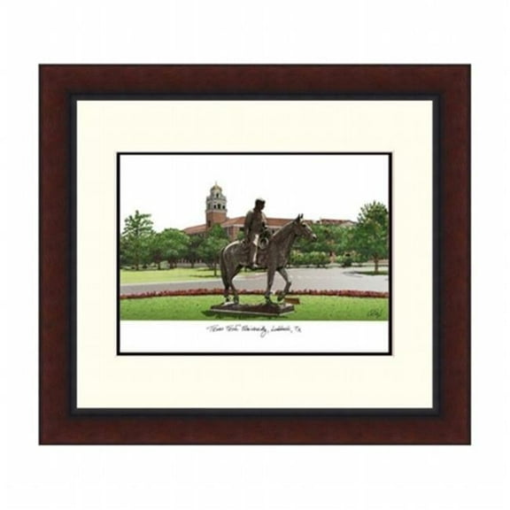 Campusimages TX960LR Texas Tech University Legacy Alumnus Framed Lithograph