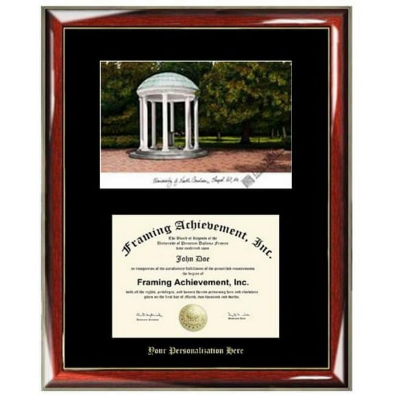 Campusimages NC997LR University of North Carolina Chapel Hill Legacy Alumnus Framed Lithograph