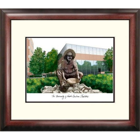 Campusimages NC993LR University of North Carolina Charlotte Legacy Alumnus Framed Lithograph