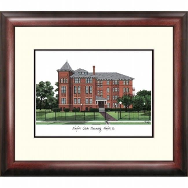 Campusimages VA992LR Norfolk State Legacy Alumnus Framed Lithograph