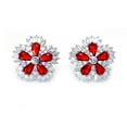 thumbnail image 1 of Camran Blue or Red Stud Earrings Cubic Zirconia Ginger Lyne Collection, 1 of 4