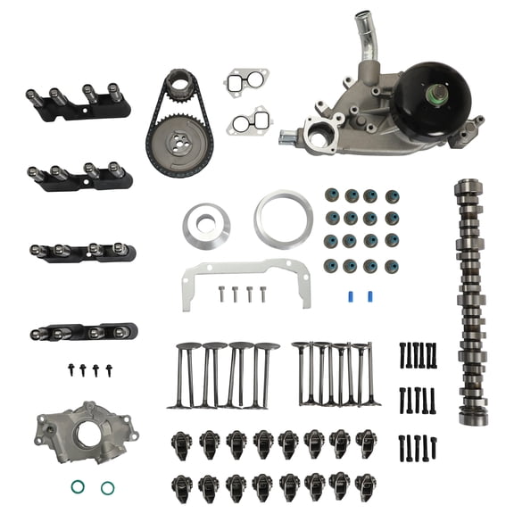Camshaft Oil & Water Pump Rocker Arm Valve Lifter Timing Chain Kit Fit For Chevy GMC 2005-2014 5.3L
