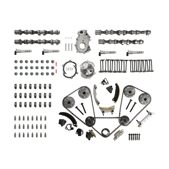 Camshaft Oil Water Pump Timing Chain Kit Solenoid Valve For 2007-2019 GMC Chevy Cadillac Buick 3.0L