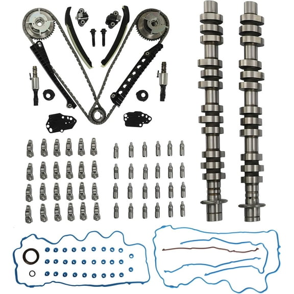 Camshaft Rocker Arms Lifters Kit Timing Chain Kit For Ford F150 Explore Lincoln Mark LT 4.6L 5.4L 3V 2005-2010