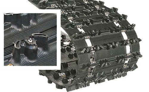 Camso Ice Attak XT Trail Track 15" x 136", 1.22" Lug Heavy Duty Rubber for Snowmobiles, Black