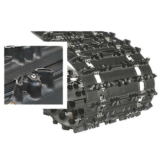 Camso Ice Attak XT Trail Track 15" x 136", 1.22" Lug Heavy Duty Rubber for Snowmobiles, Black