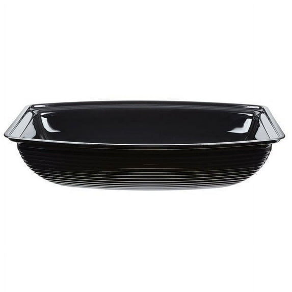 Camwear Bowl Ribbed Rectangular Black 14" x 19"