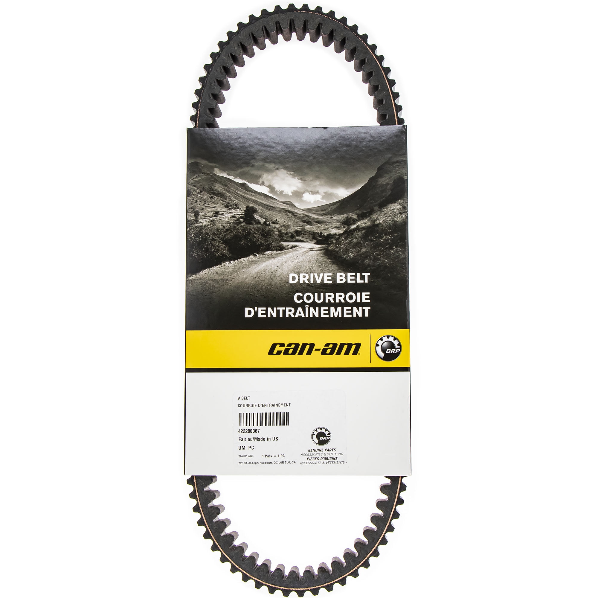 Can-Am 422280367 Clutch Drive Belt 2013-2020 Maverick Commander Max 1000R DPS Genuine OEM