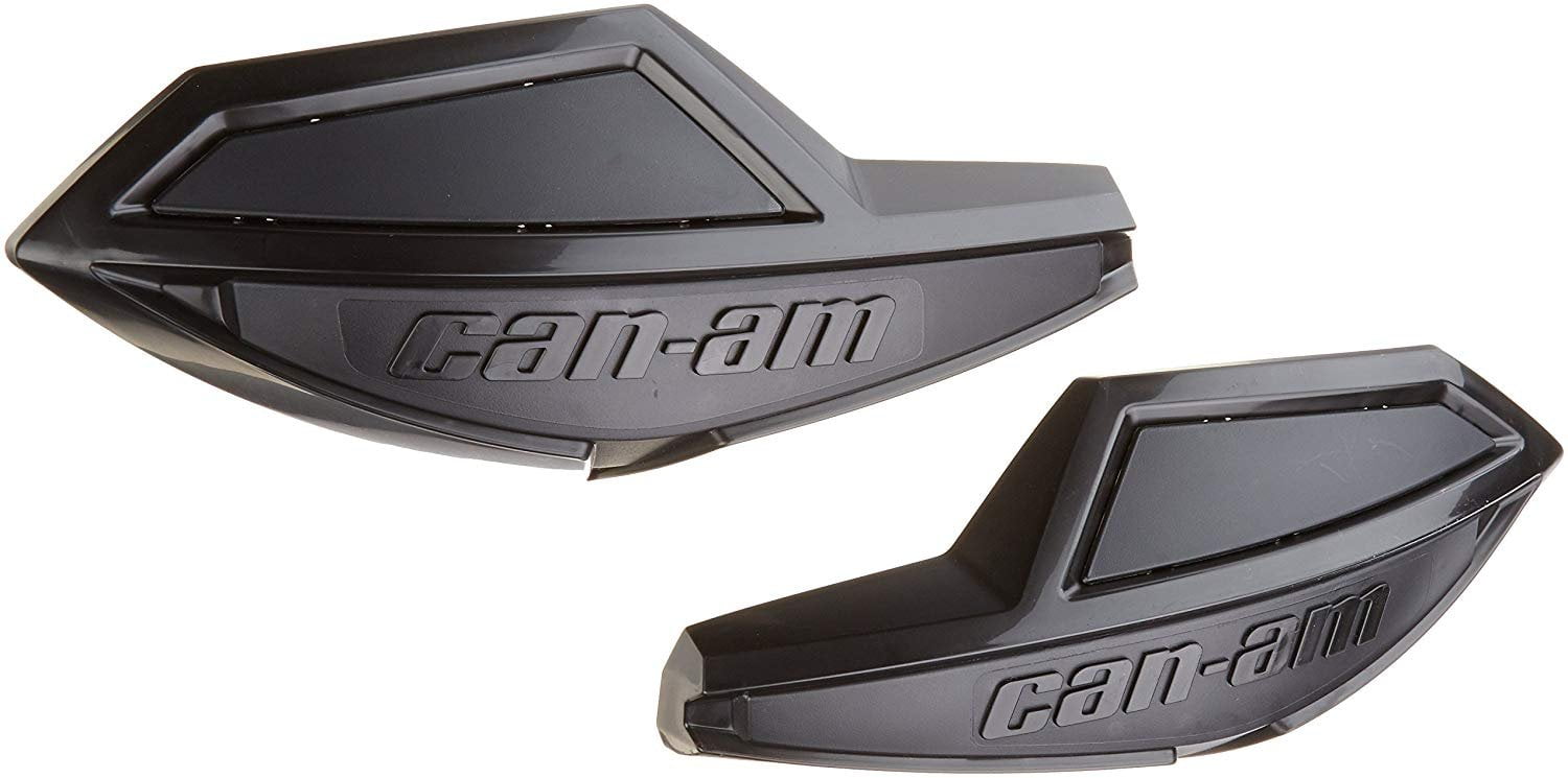 Can-Am OEM Handlebar Wind Deflector Kit - Black Plastic Deflector With Removable Cap For Airflow Adjustment