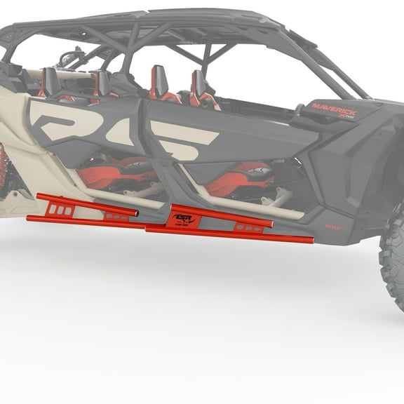 Can-Am 715008848 Red Lonestar Racing Rock Sliders Maverick X3 MAX