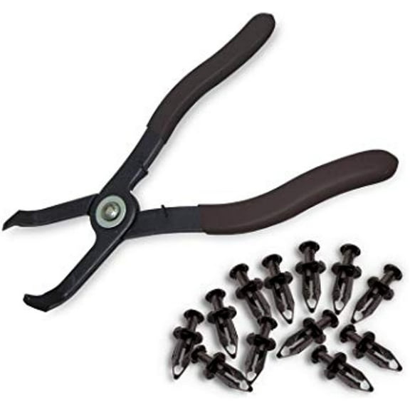 Can-Am ATV UTV Plastic Tuflok Body Rivet Pliers Tool and 12 Rivets - 293105230