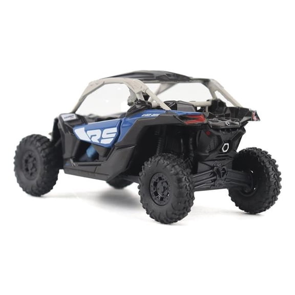 Can-Am Maverick X3 X RS Turbo RR Intense Blue and Chalk Gray with Driver Figure 1/32 Diecast Model by BRP Models