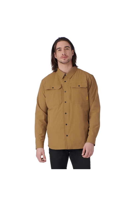 Mens Utility Overshirt DWR Durable Water Repellent Heavyweight Khaki - X-Large 4547881205