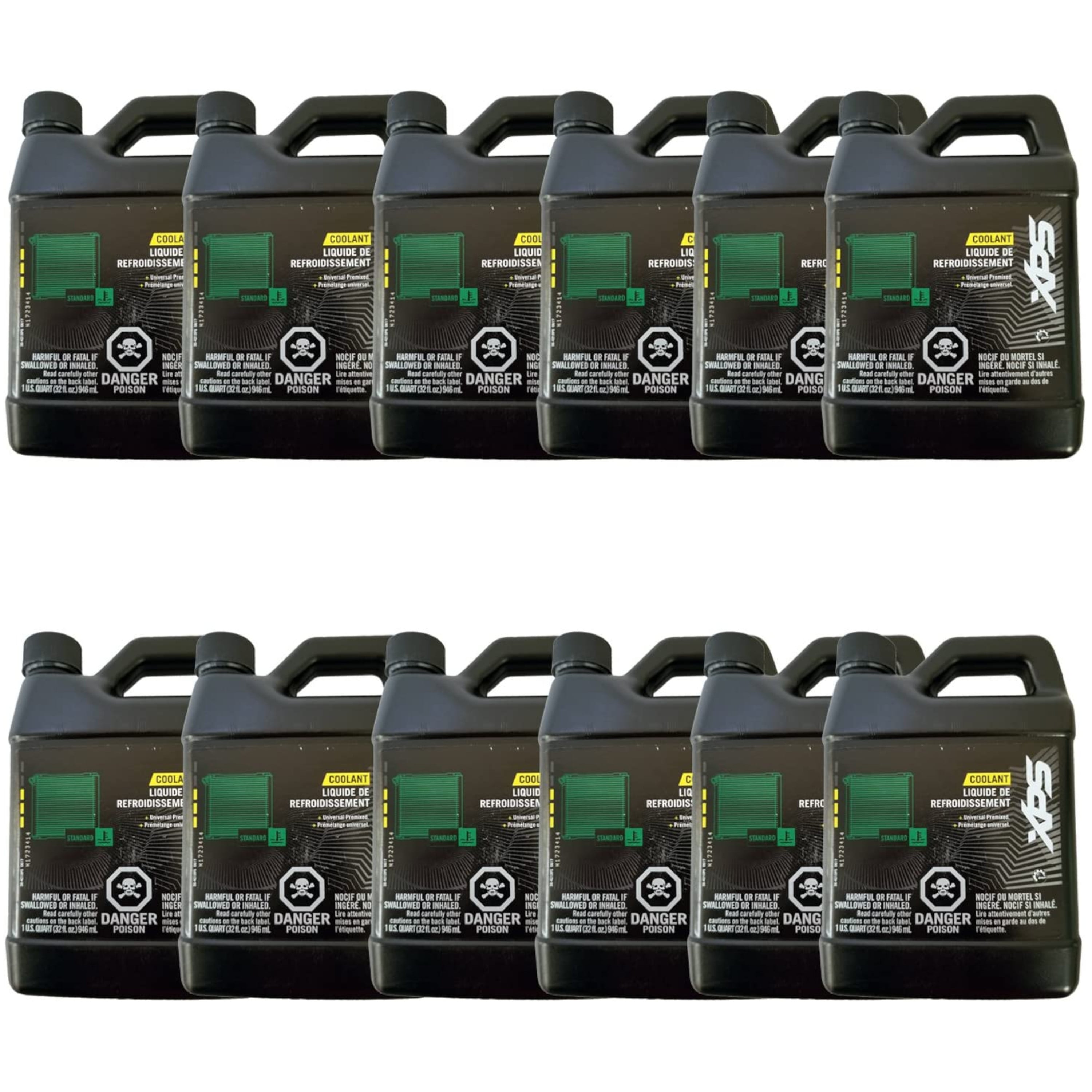 Can-Am New OEM, XPS Universal Pre-mixed Coolant (Green) 12 Quarts, 9779149