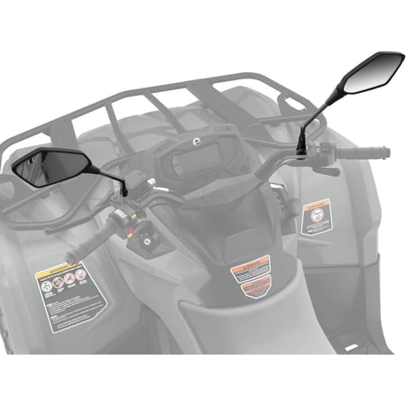 Can-Am ATV Handlebar Mirror Kit Pair / 3/8in 10mm