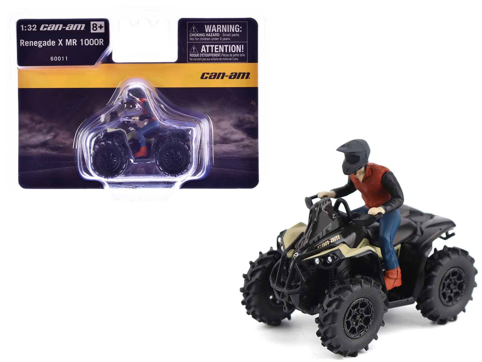 Can-Am Renegade X MR 1000R ATV Desert Tan with Driver Figure 1/32 ...