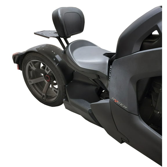 Can Am Ryker Luggage Rack Backrest Combo w/ Shad Medium Case Kit