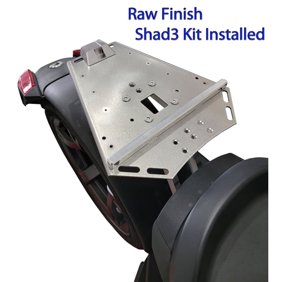 Can Am Ryker Luggage Rack Stainless Steel Large Shad Cases Kit installed NO MAX MOUNT NEEDED.