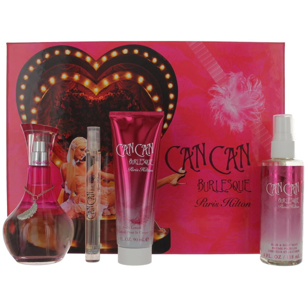 Can Can Burlesque by Paris Hilton, 4 Piece Gift Set for Women