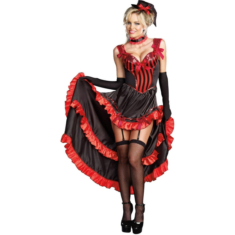 Cancan Costume Adult Saloon Girl Costume