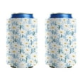 thumbnail image 1 of Can Cooler Sleeves 2 Pack Funny Can Sleeve Covers Daisy Flower Beer Can Coolies for Kitchen Christmas Halloween (3.9In X4.9 In), 1 of 3