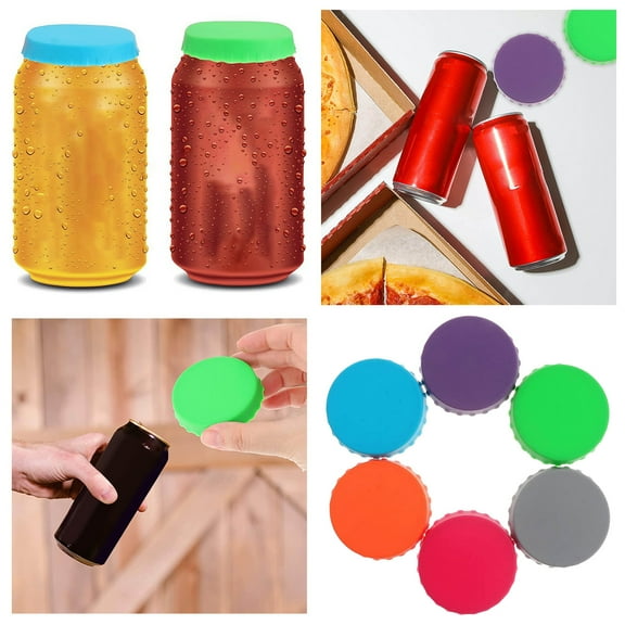 Can Covers Lids Silicone Beverage Cover Caps Bottle Protector Topper Drink Stopper Cans Tops Sealing Equipment Easy to Use Happy 2026!