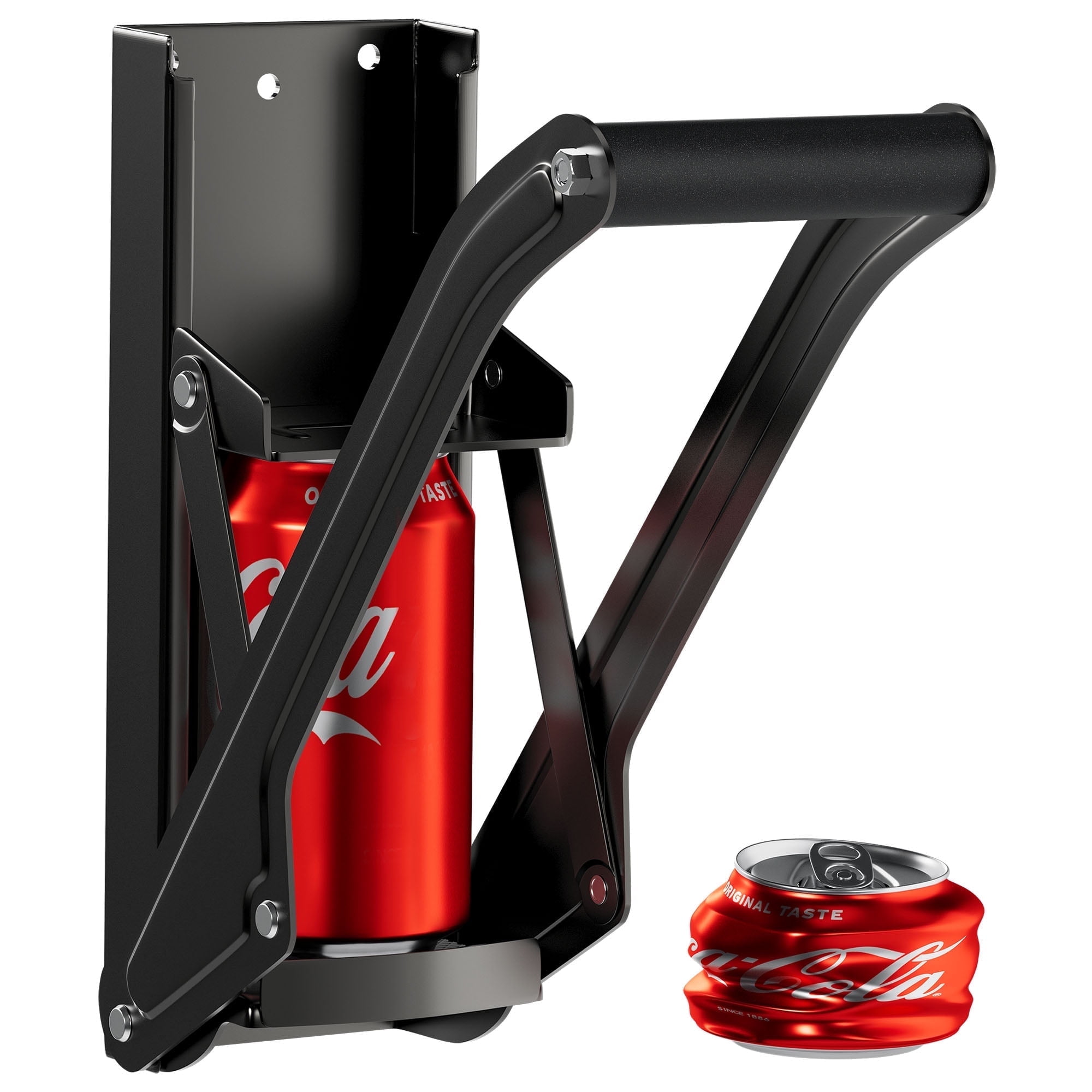 Can Crushers Pneumatic Can Crusher For Recycling - Wall Mounted Aluminum Can Smasher For 12oz & 16oz Soda Beer Cans Air Powered Can Smasher