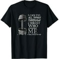 thumbnail image 1 of Can Do All Things Weightlifter Gym Christian Bible Verse T-Shirt, 1 of 4