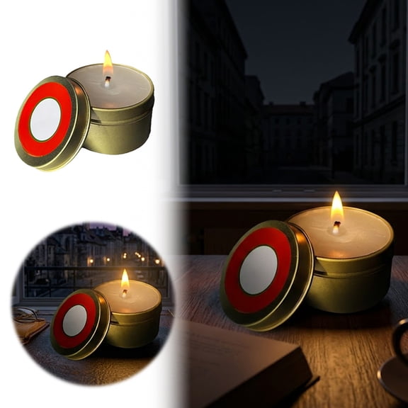 Can Emergency Wax Candle Windproof Long Burn Disaster Backup Light Home Power Outage Camping Survival Kit Accessory
