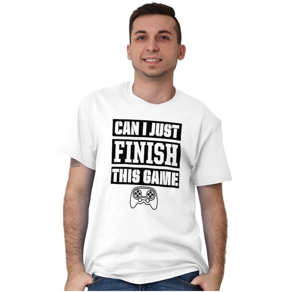 Can I Just Finish This Game Men's Graphic T Shirt Tees Brisco Brands M
