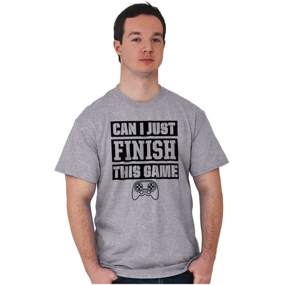 Can I Just Finish This Game Men's Graphic T Shirt Tees Brisco Brands S