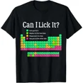 thumbnail image 1 of Can I Lick It Periodic Table Teacher Student Funny Unisex T-Shirt Size S-5XL, 1 of 2