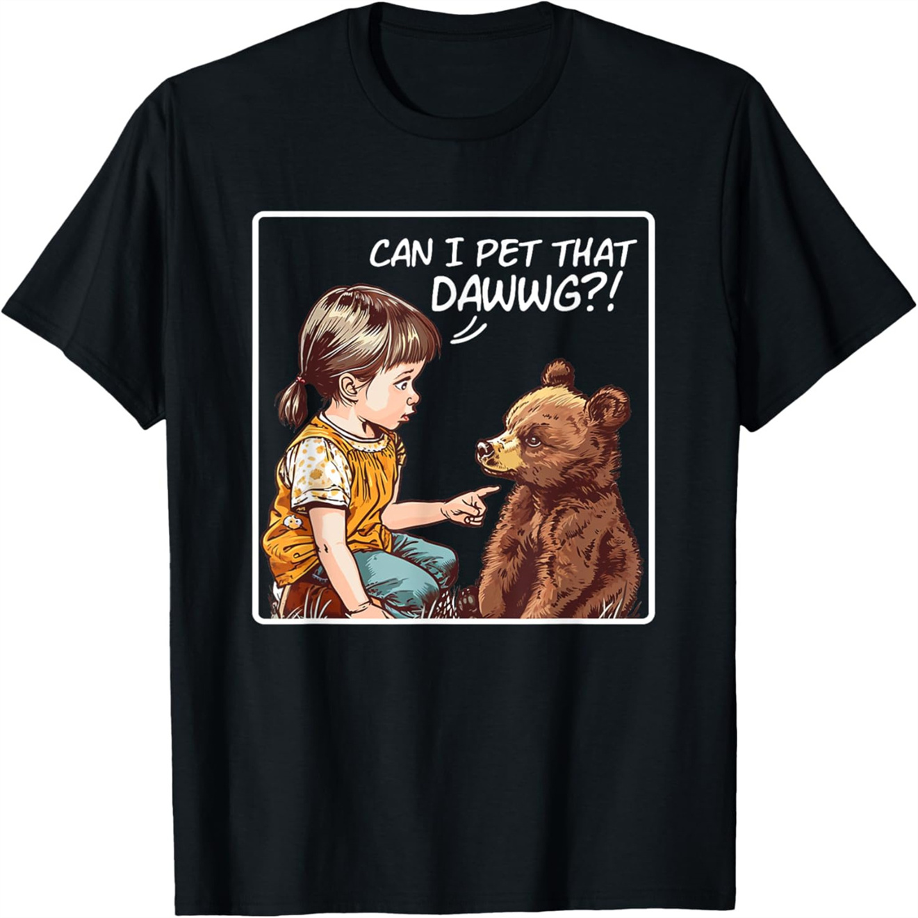 Can I Pet That Dawg?! Pet Dog Meme TShirt XL