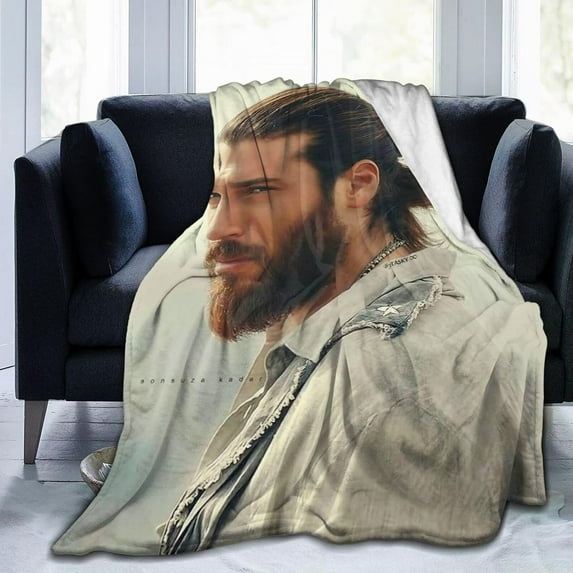 Can Model Yaman Throw Blanket, Ultra Soft Flannel Fleece Lightweight Throw Blankets Warm Air Conditioning Blanket For Couch Sofa Bed 80x60 Inch
