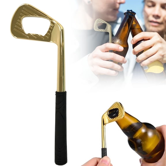 Can Opener, Alloy Novelty Shaft Shape Beer Beverages Open Tool For Sport Theme Kitchen Gadget,Bottle Opener