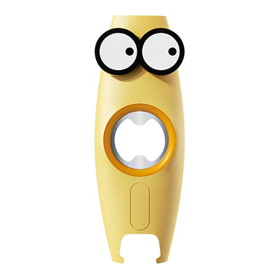 Can Opener with Assist for Elderly and Weak Hands 5-in-1 Multifunction Non- Bottle Openers Lid Opener Tool for Home Kitchen and Camping, 4.72×1.73×0.79 inch, Yellow