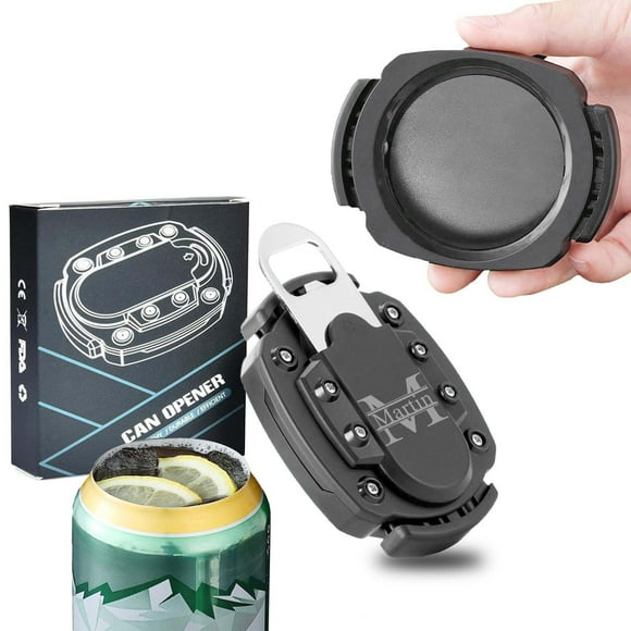 Can Opener Can Opener Can Top Remover 2 In 1 Portable Lift Can Opener Tool Smooth Edge for Beer, Iced Coffee, Soda, Canned Wine & Cocktails, Energy Drinks Can Top Remover