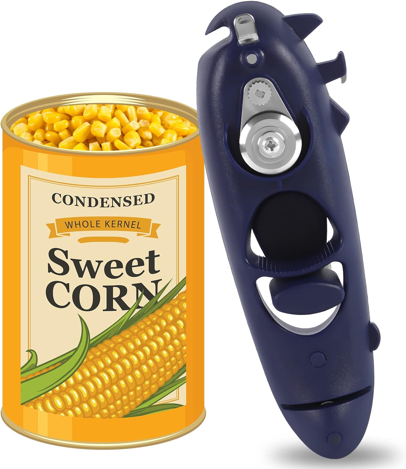 Can Opener Manual 8 in 1 Multifunctional Smooth Edge Can Openers Prime