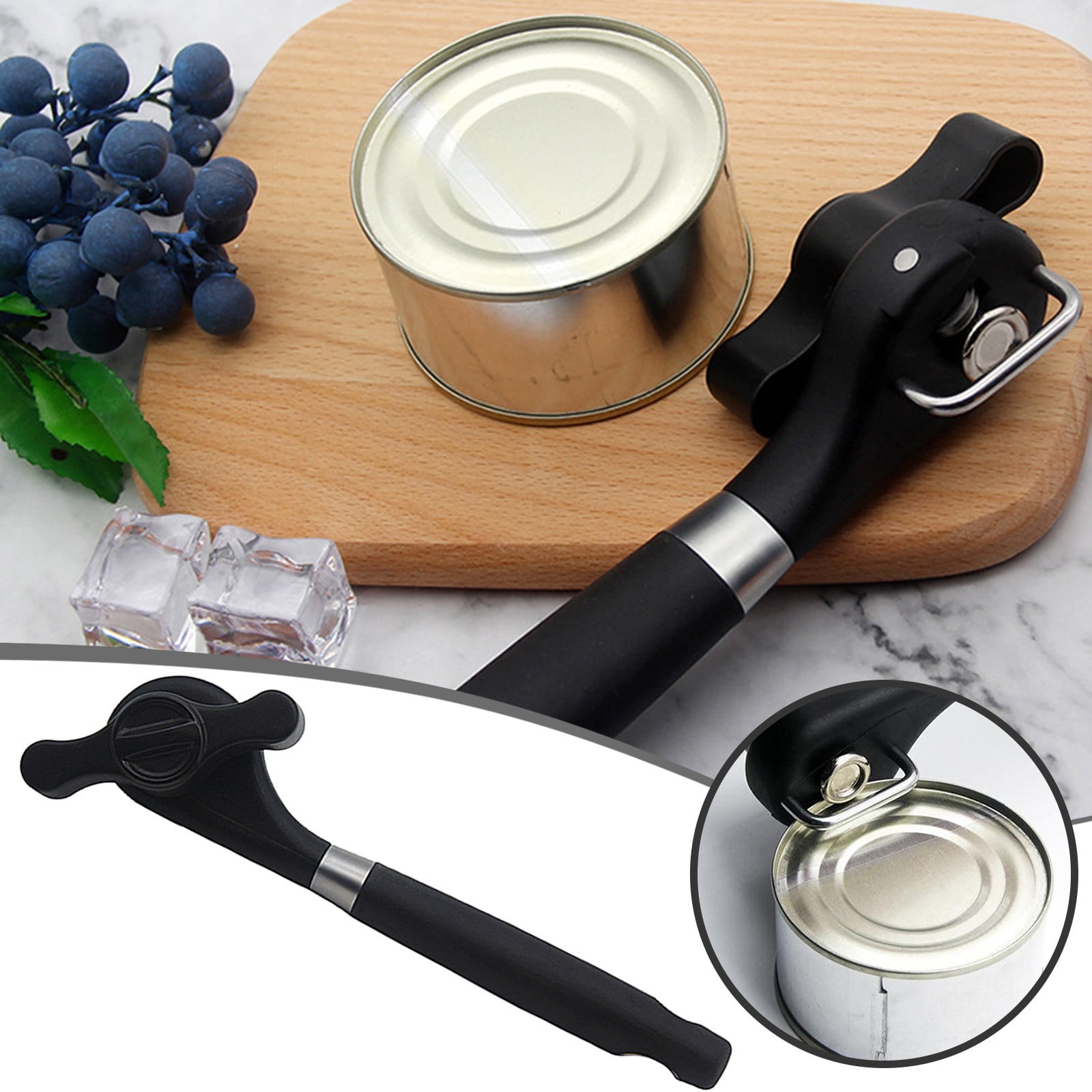 Can Opener Smooth Edge Cut Can Opener Handheld With Ergonomics Design