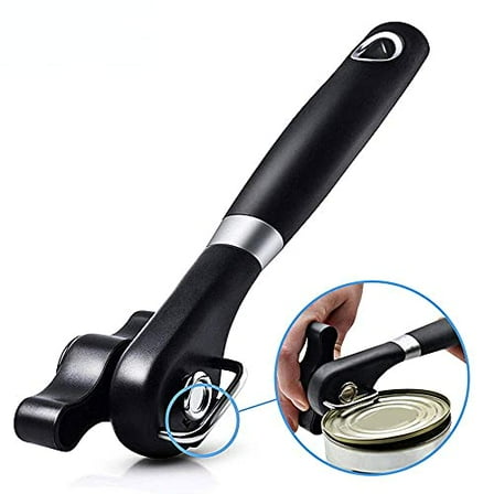 Can Opener Smooth Edge Manual,Can Opener Handheld,No Sharp Edges With Soft Grips,Food Grade Stainless Steel Cutting Can Opener,Professional Ergonomic Can Opener for Kitchen & Restaurant