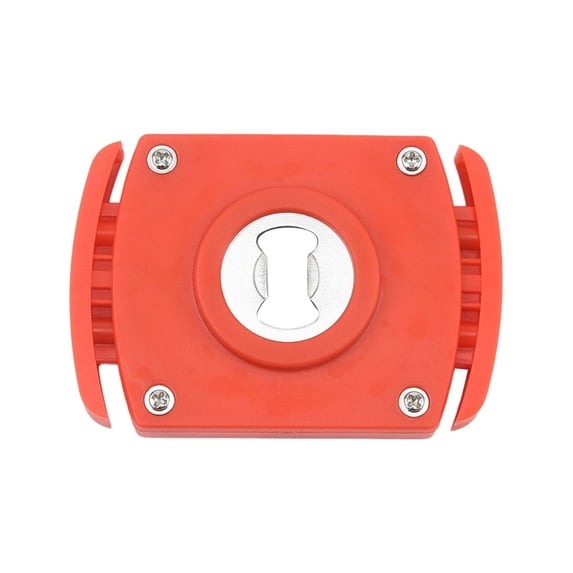 Can Opener with Soft-Edge Lid Remover, Heavy-Duty Can Top Remover, Thick Plastic Handheld Safety Manual Can Opener for Beer and Soft Edge Soda Cans, Smooth Rim, Household Bar Tool,Red