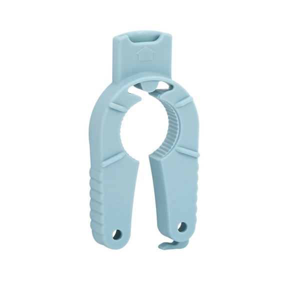 Can Opener With Non-Slip Serration, Front Cutting And Rear Hook Design, Compact And Lightweight, Blue