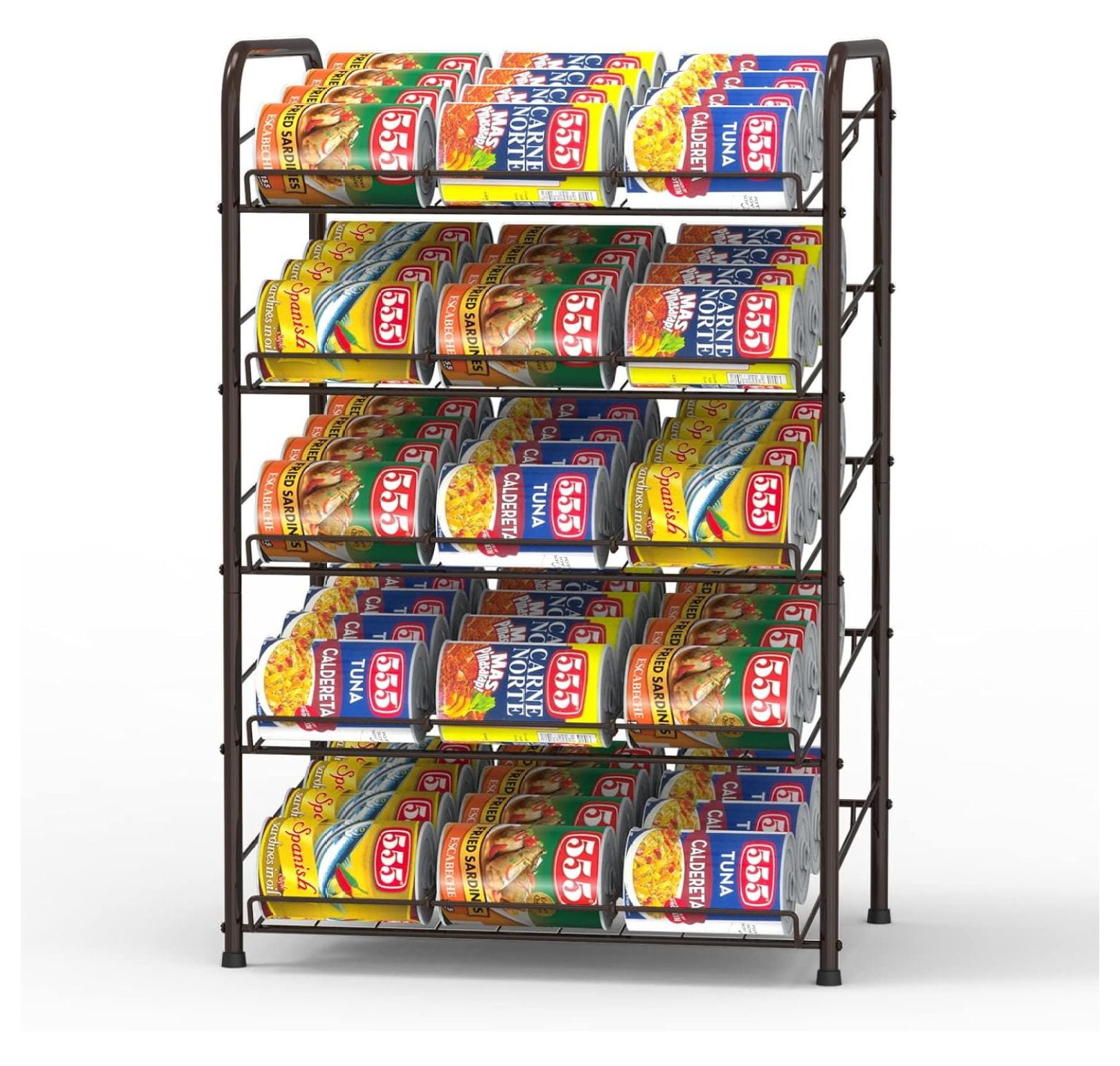 Can Organizer for Pantry, 5 Tier Can Rack Organizer Holds up to 60 Cans ...