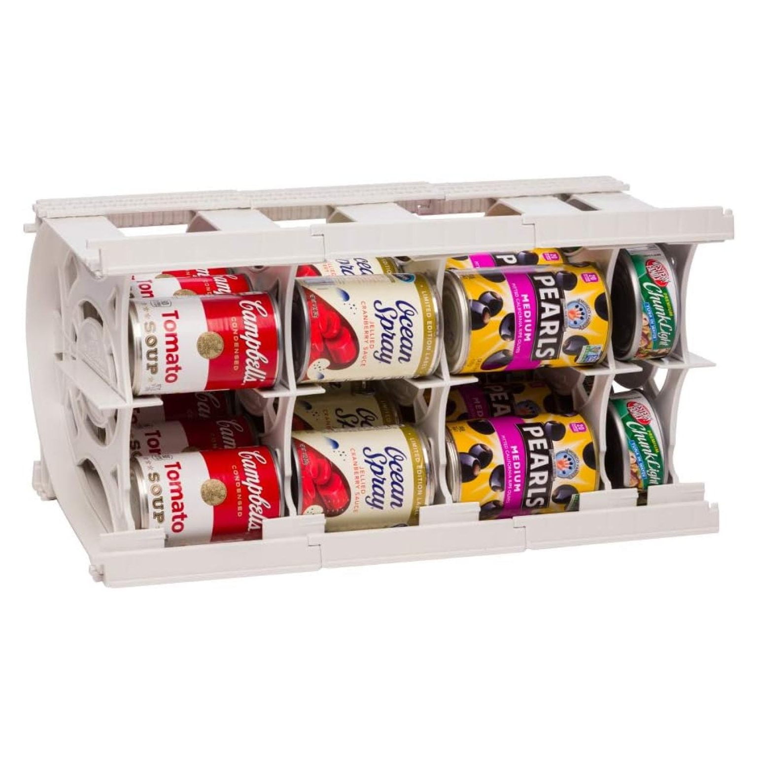 Can Organizer for Pantry Stackable Can Dispenser FIFO Can Rack