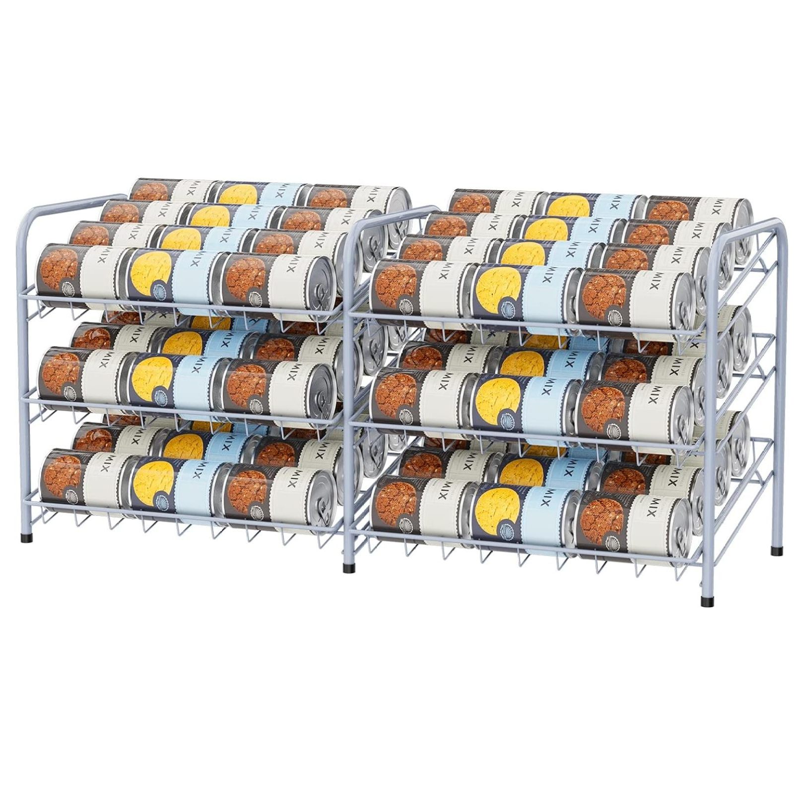 Can Organizer for Pantry Can Storage Rack 3 Tier Metal Can Dispenser