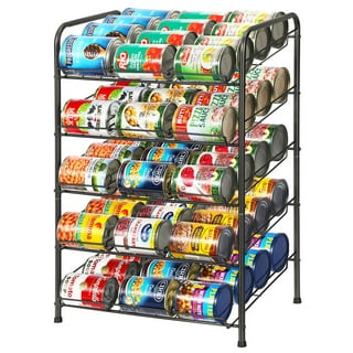 Simple Trending Can Rack Organizer, Stackable Can Storage Dispenser Holds  up to 36 Cans for Kitchen Cabinet or Pantry, Chrome