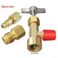 thumbnail image 1 of Can Tap Valve R134A Dispenser Tool AC-Tank Adapter 1/4 Hose 3pcs/set, 1 of 12