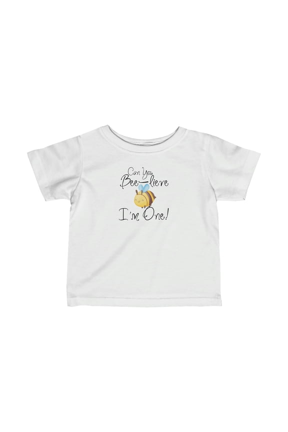 Can You BEE-lieve im one! 1st Birthday Shirt Bee Theme