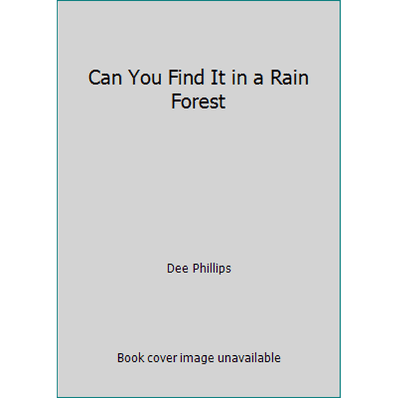 Pre-Owned Can You Find It in a Rain Forest, 9780836874549, 0836874544, Paperback,